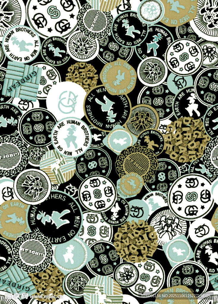 复古风几何图案无缝背景