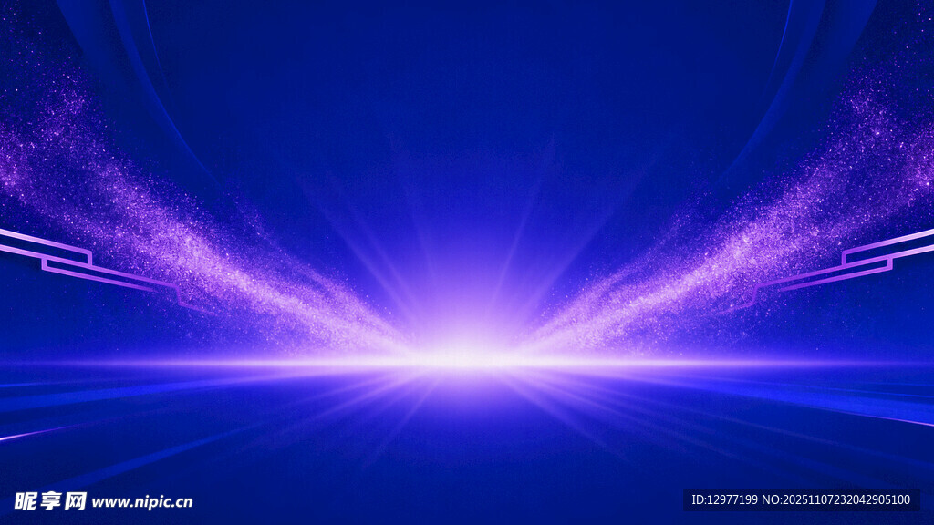 炫彩蓝光科技背景画面