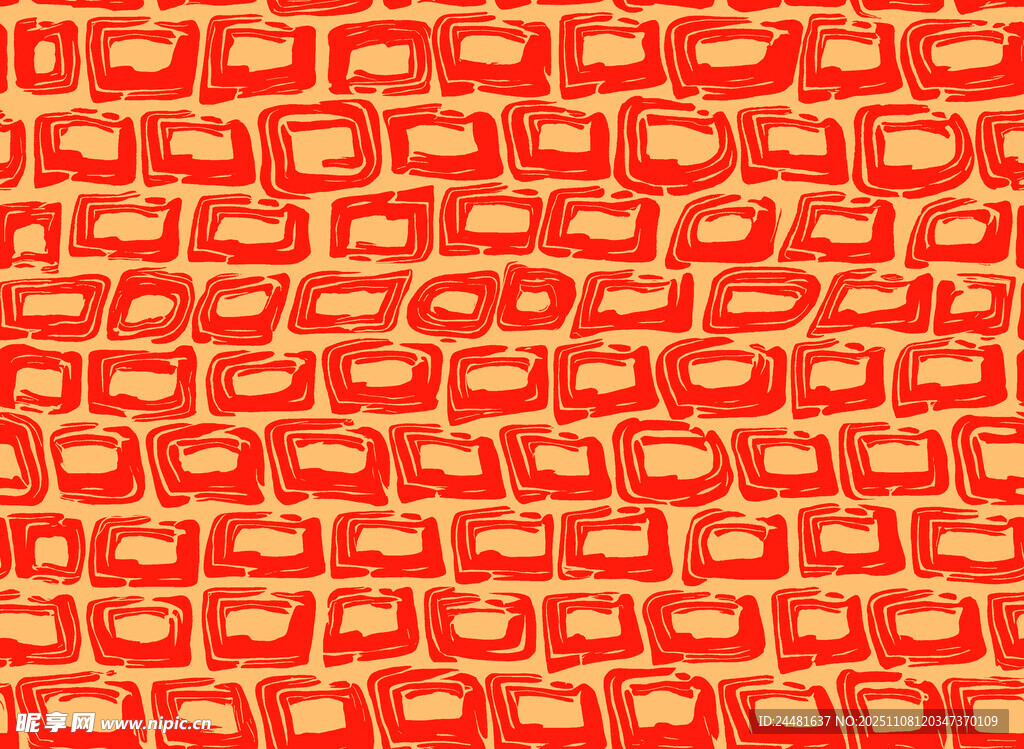 红色几何图案纹理背景