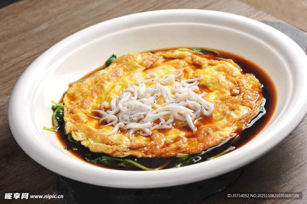 虾仁蒸蛋美食特写