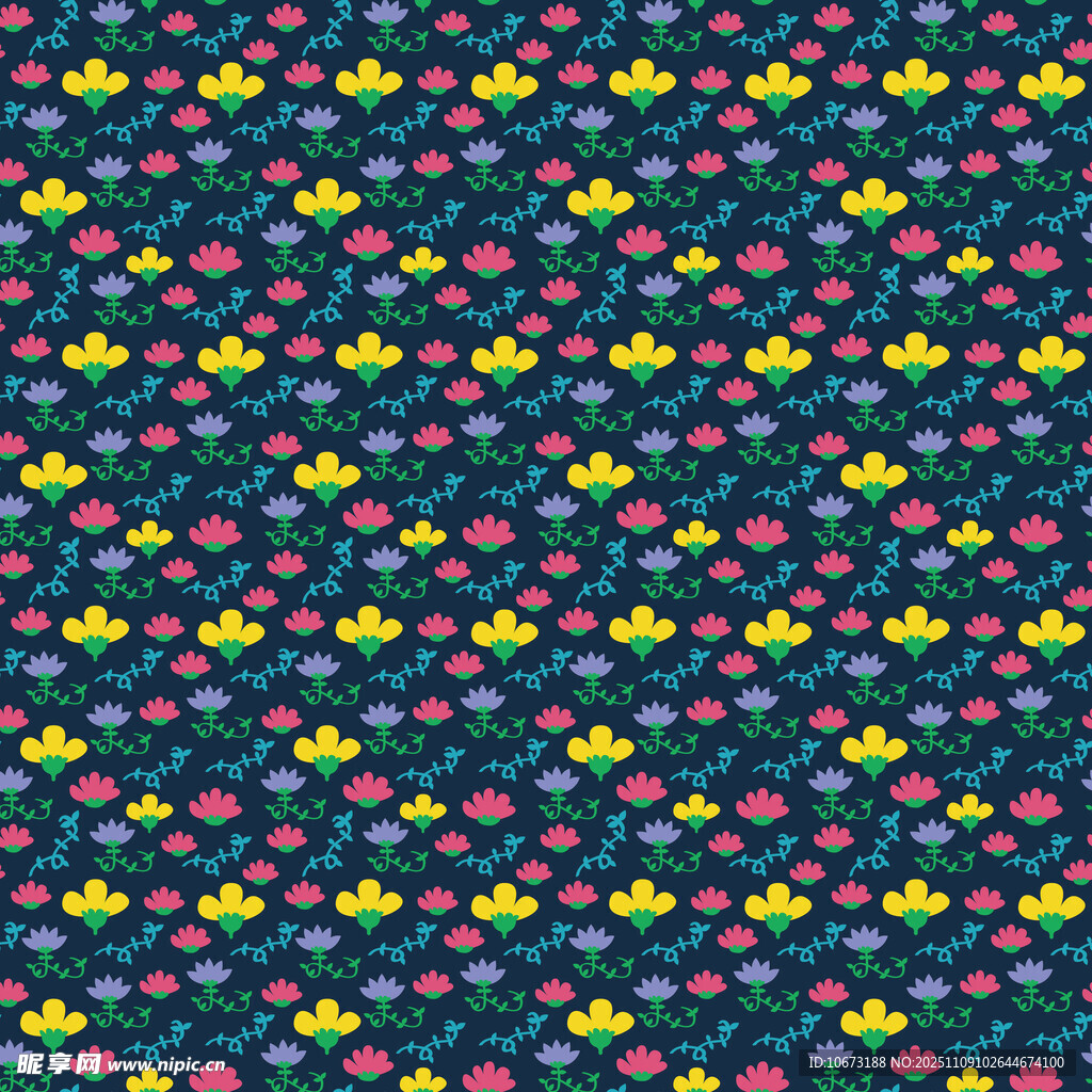 多彩碎花图案背景