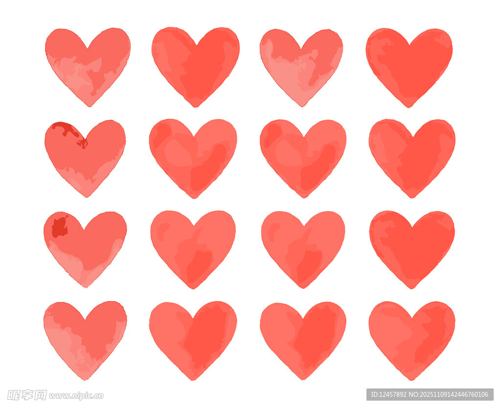 水彩爱心