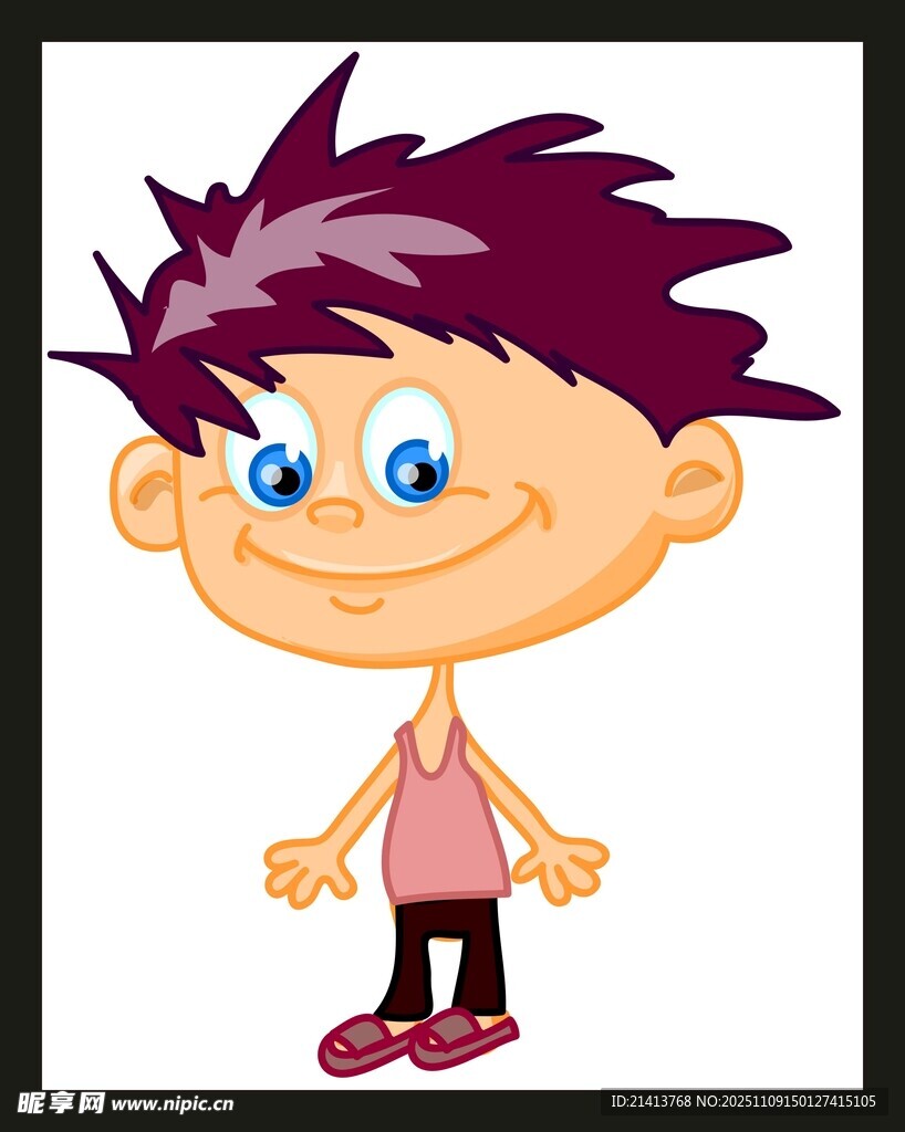 可爱卡通小男孩形象