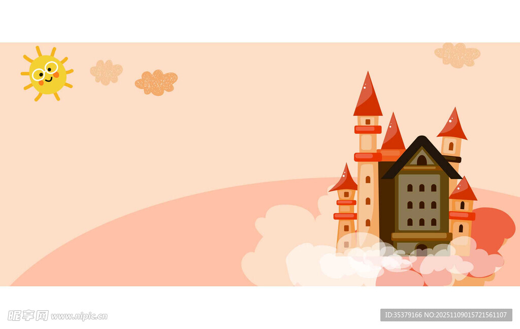 梦幻城堡云端上的童话世界