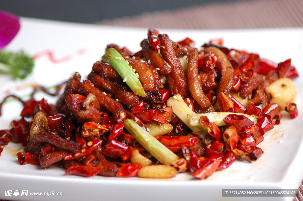 香辣美味爆炒鱿鱼须