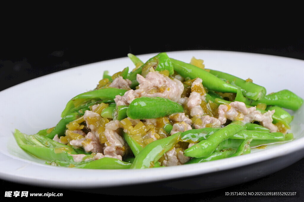 青椒炒肉沫