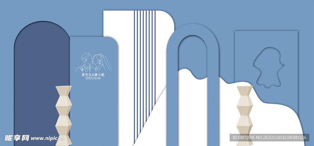 浅蓝色婚礼 白蓝色婚礼 主题婚