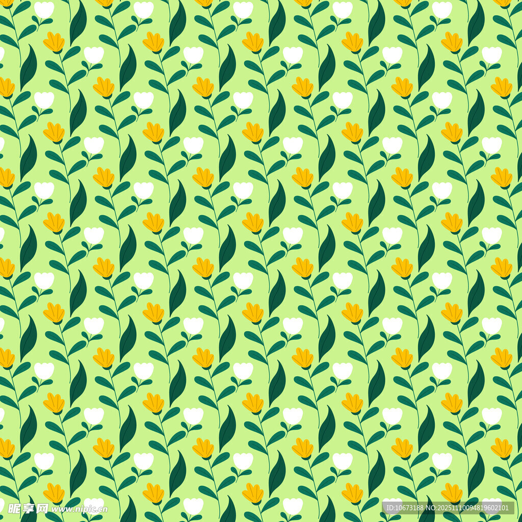 清新柠檬绿叶图案背景