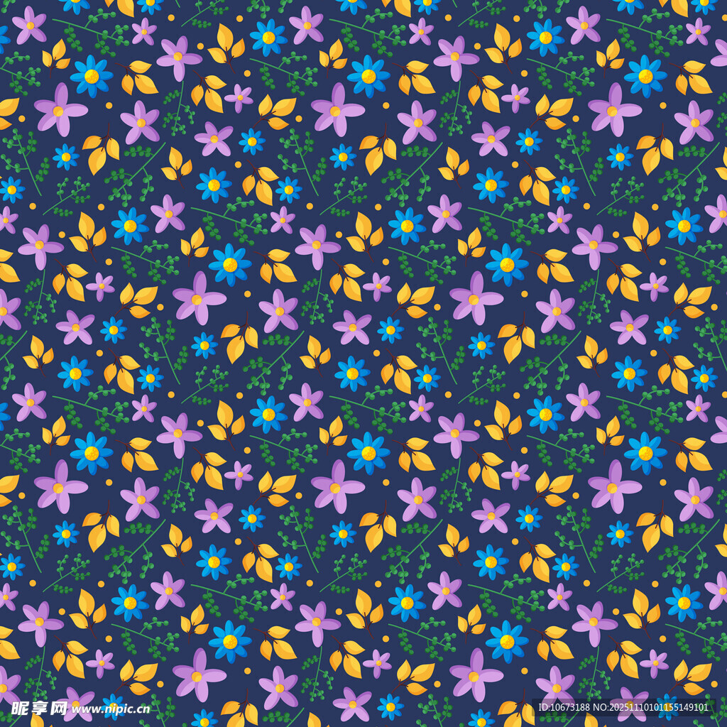 多彩碎花图案背景