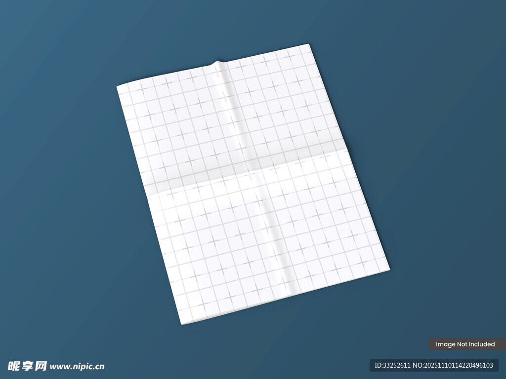 白色网格便签纸特写