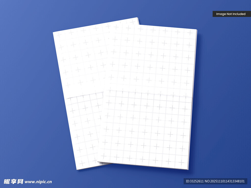 空白方格纸 简约文具展示