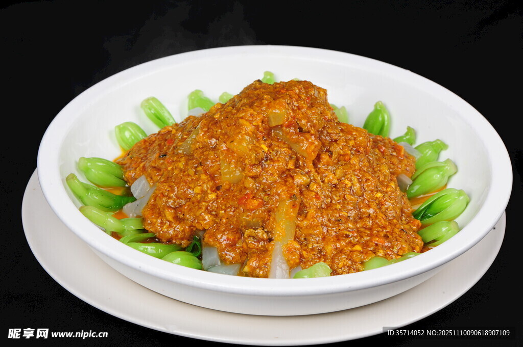 美味肉末蒸豆腐