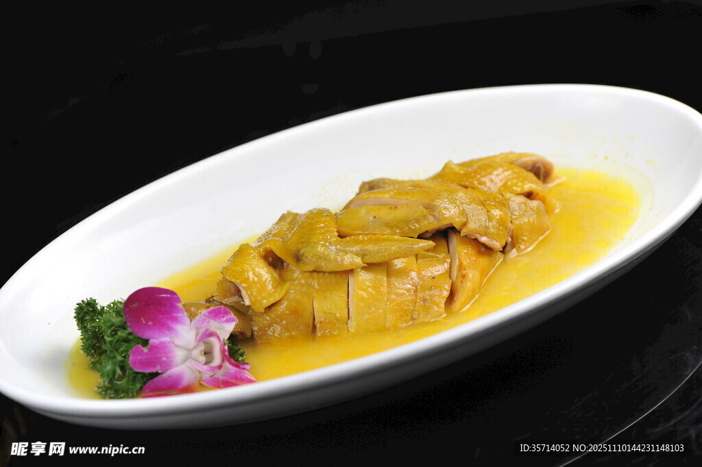 金汤鱿鱼美食摆盘精致