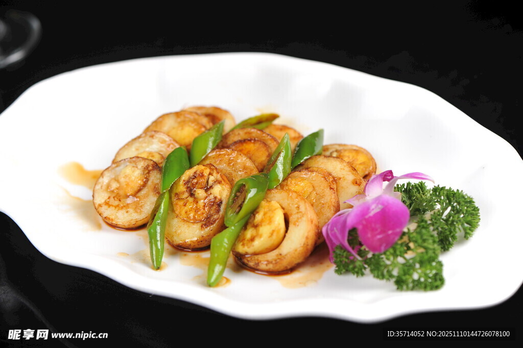 香煎鱿鱼配时蔬