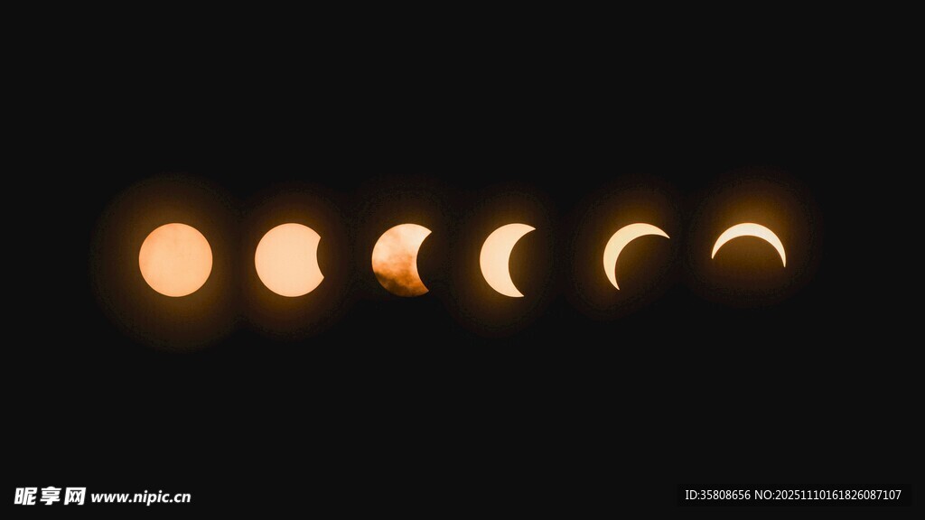 日食阶段变化图