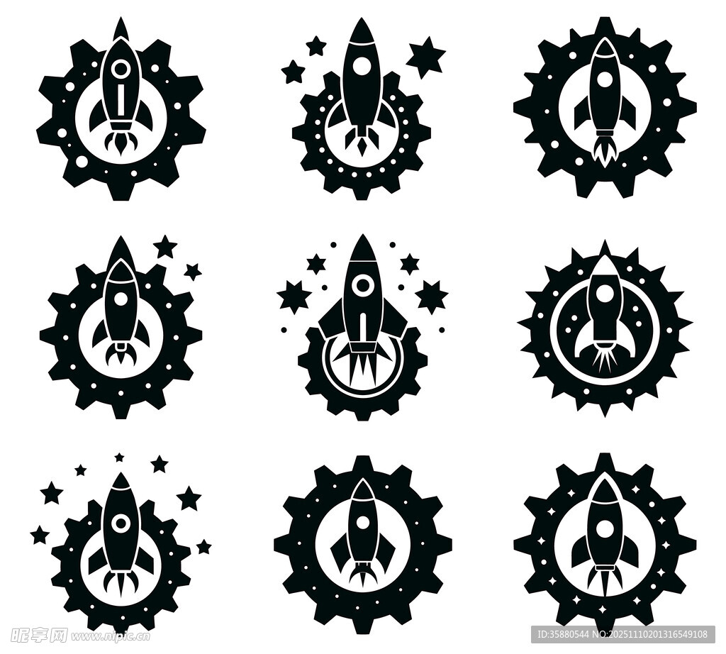 火箭图案