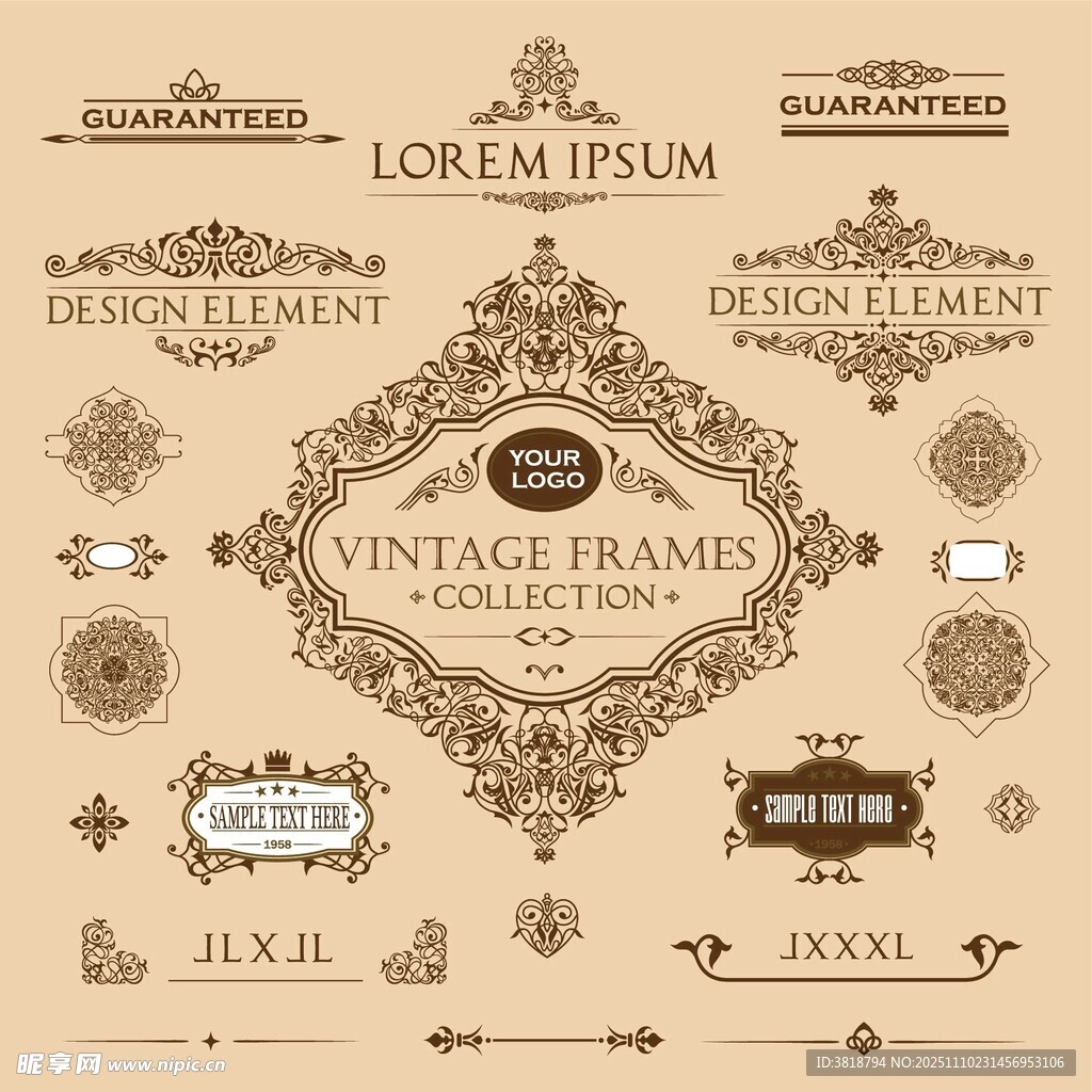 复古装饰元素集合