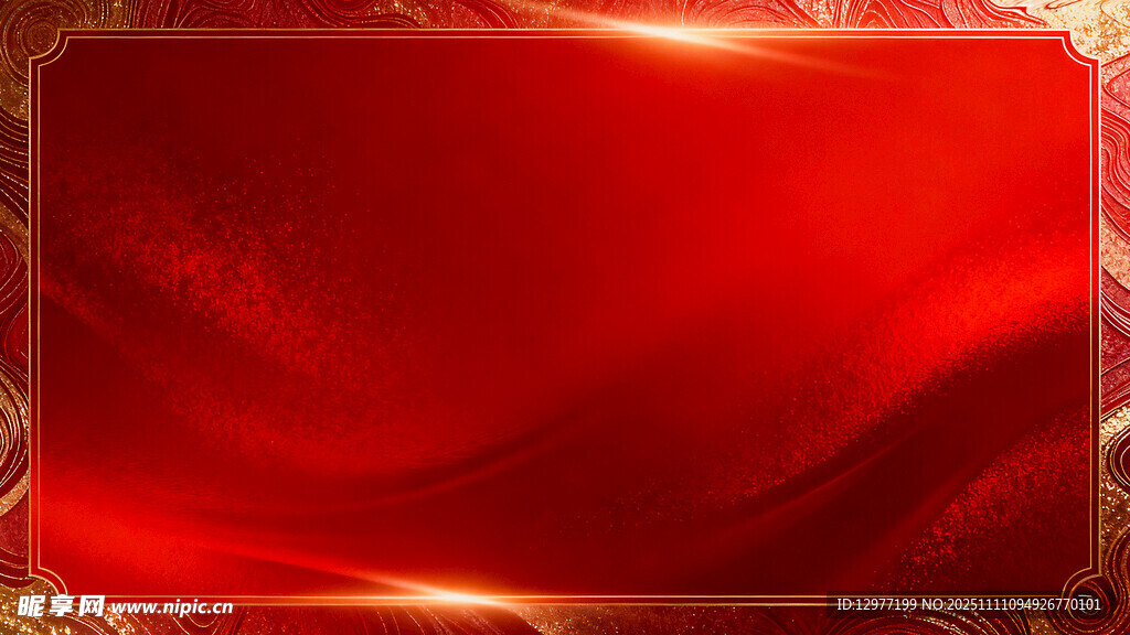 红色炫光边框背景图图片
