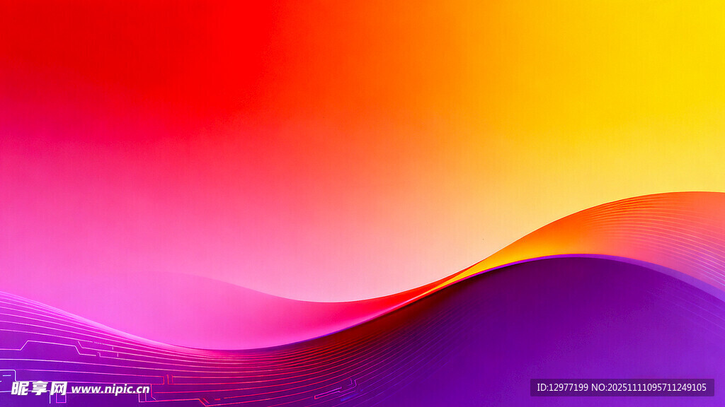 绚丽多彩的流体渐变背景图片