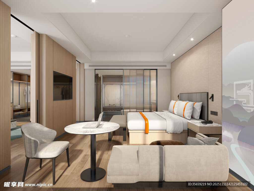 现代简约风格卧室空间