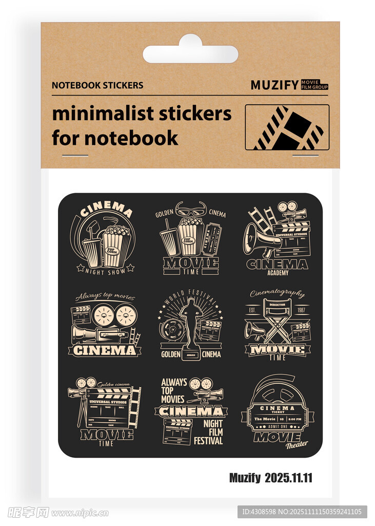 9款入电影元素图案