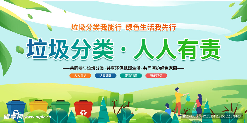 垃圾分类宣传海报