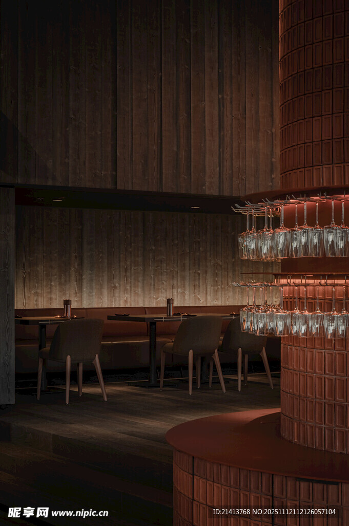 现代风酒吧室内场景设计