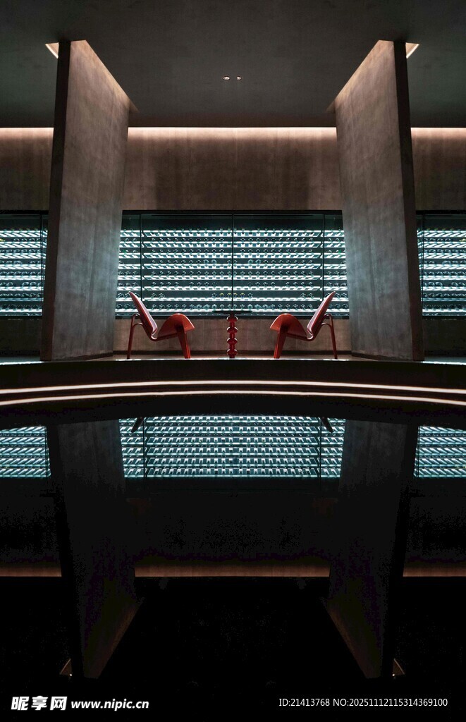 现代奢华会议室场景