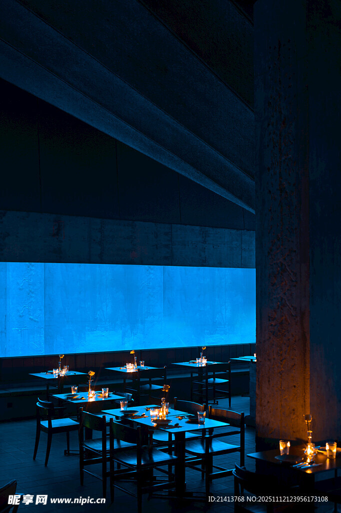 浪漫烛光餐厅夜景