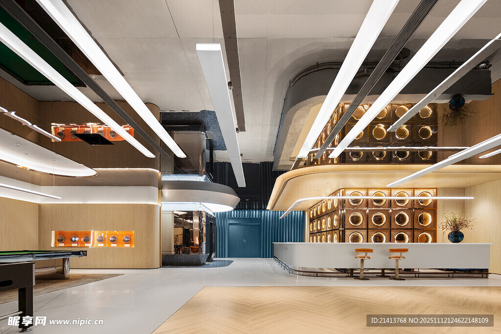 现代时尚室内空间场景