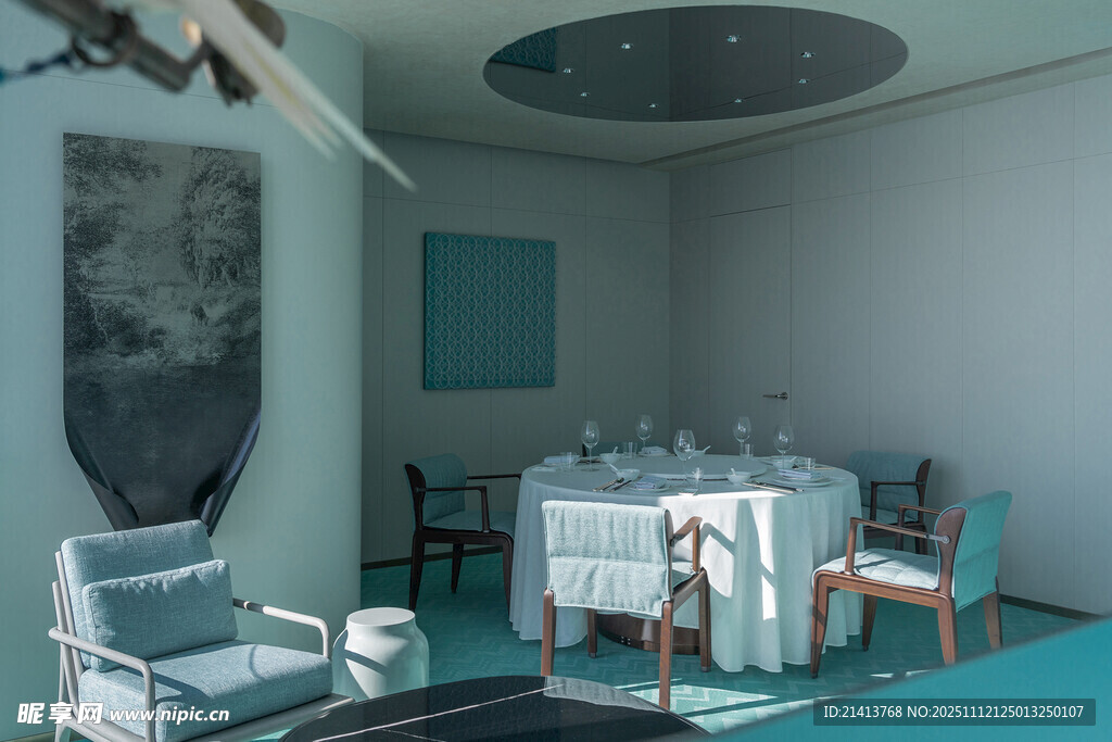 现代简约风餐厅室内场景