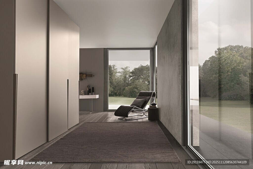 现代简约风格的室内走廊