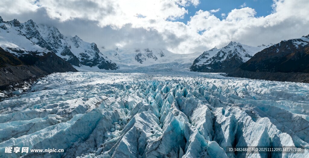 壮丽冰川景观冰雪世界
