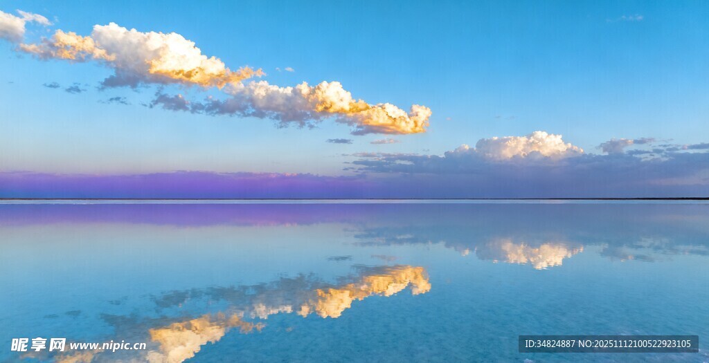 梦幻盐湖天空之镜美景