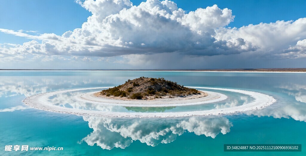 梦幻海上孤岛美景