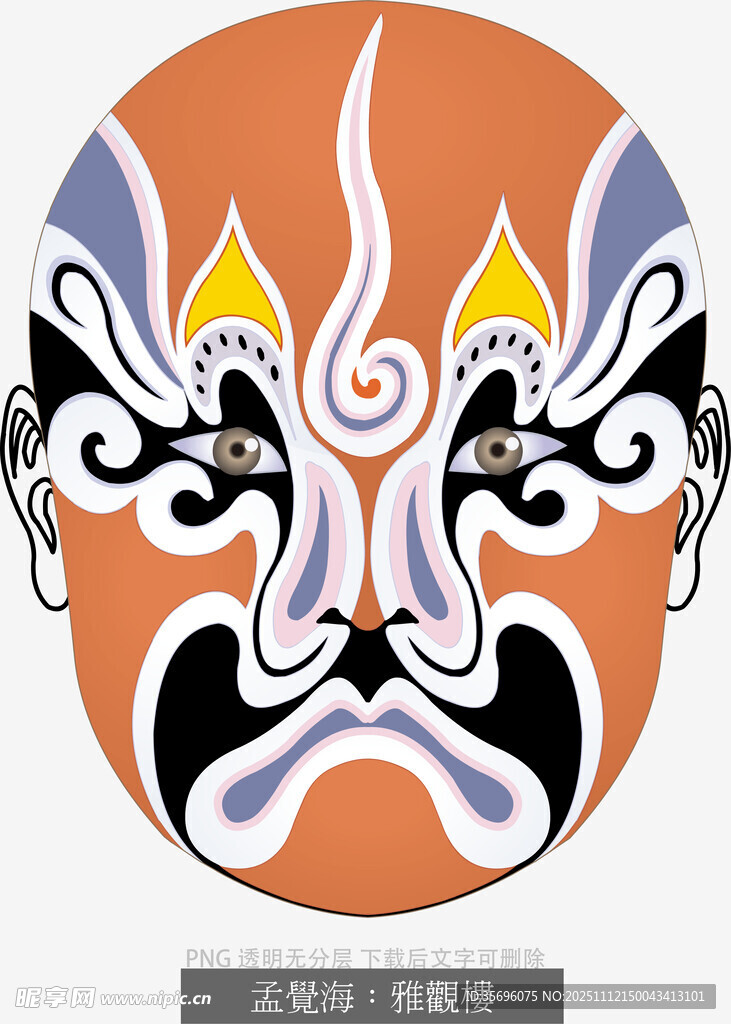 京剧戏曲人物脸谱