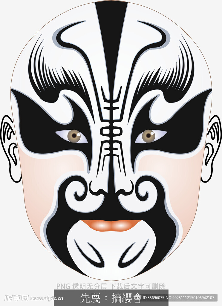 京剧戏曲人物脸谱