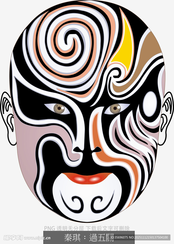 京剧戏曲人物脸谱