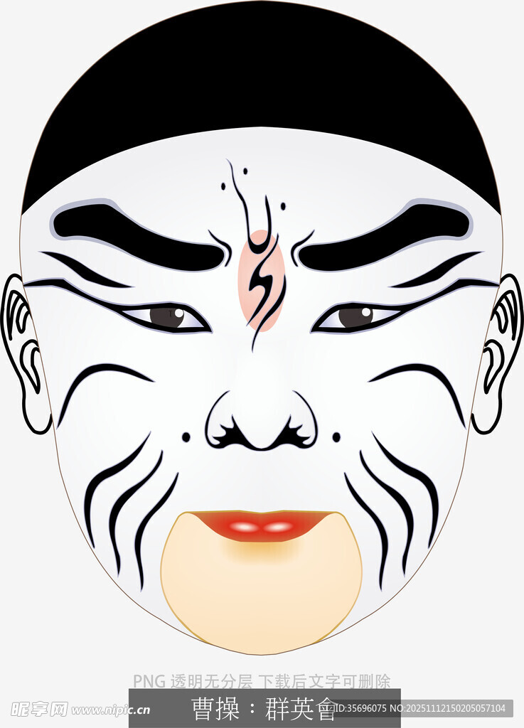 京剧戏曲人物脸谱