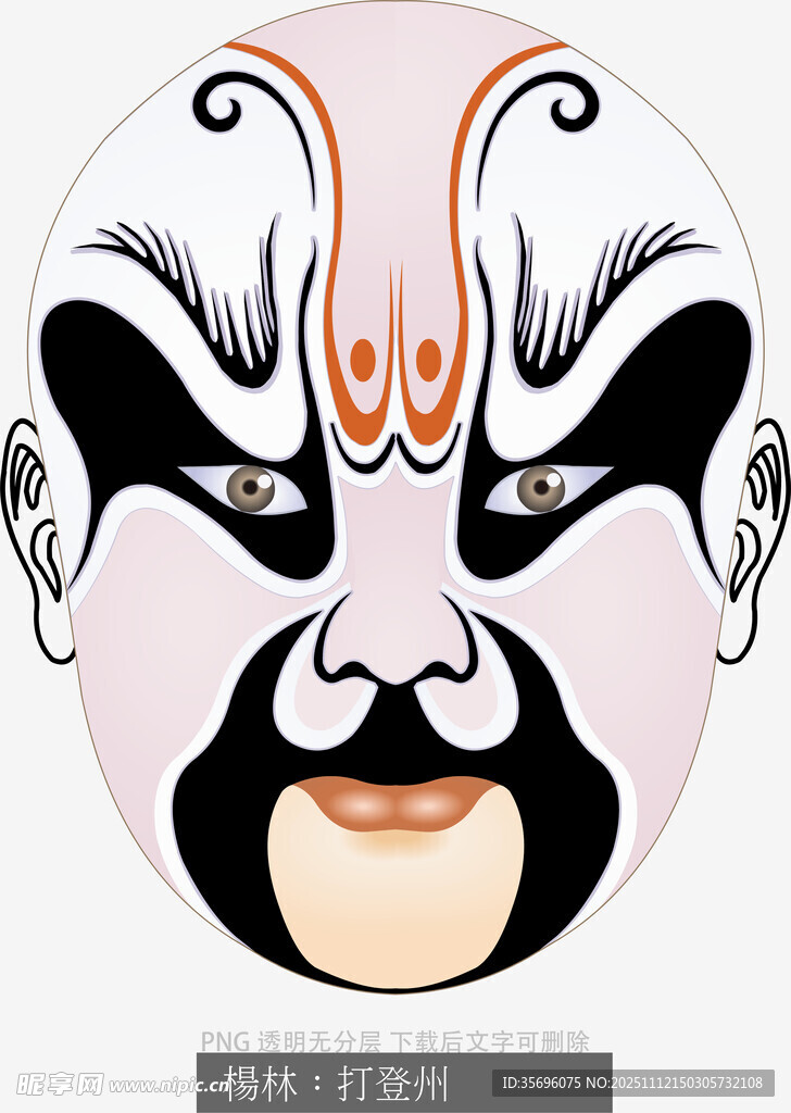 京剧戏曲人物脸谱