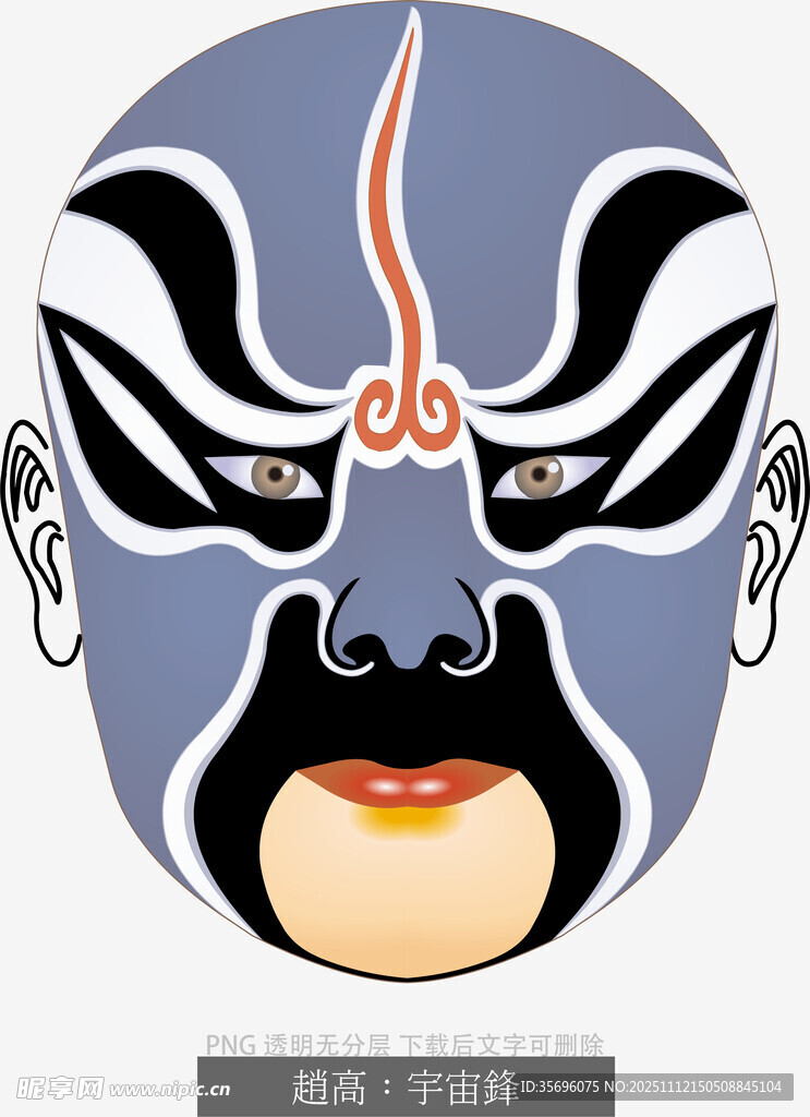 京剧戏曲人物脸谱