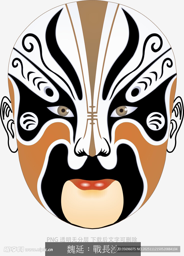 京剧戏曲人物脸谱