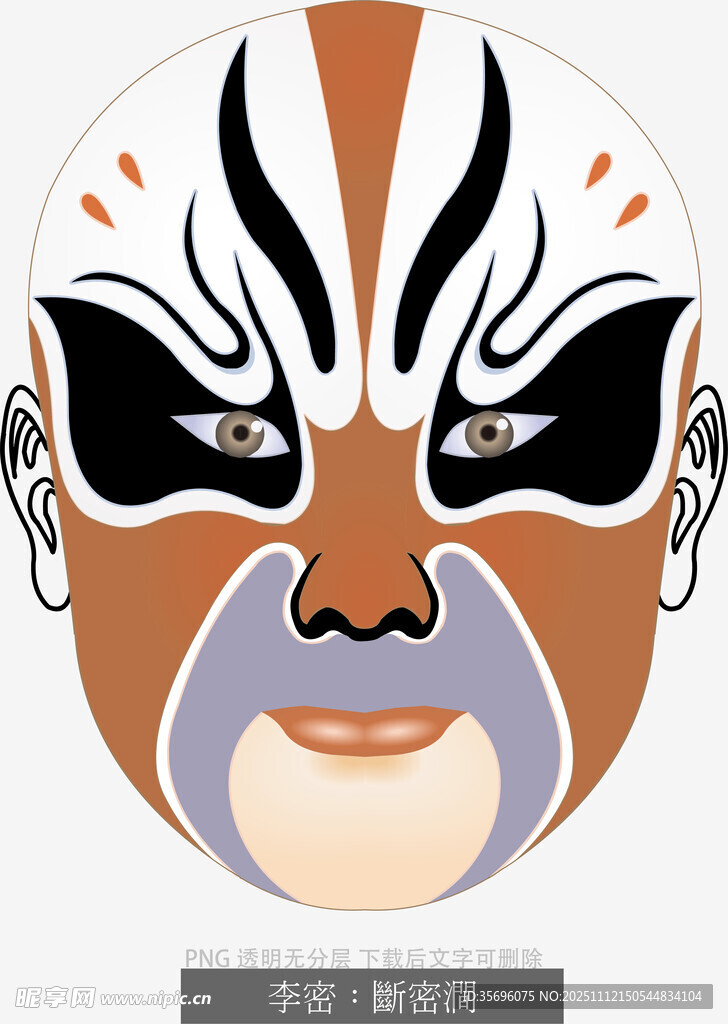 京剧戏曲人物脸谱