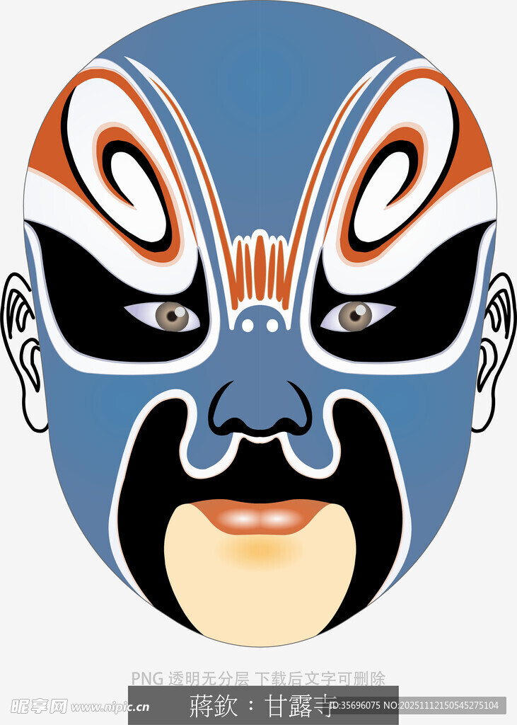 京剧戏曲人物脸谱