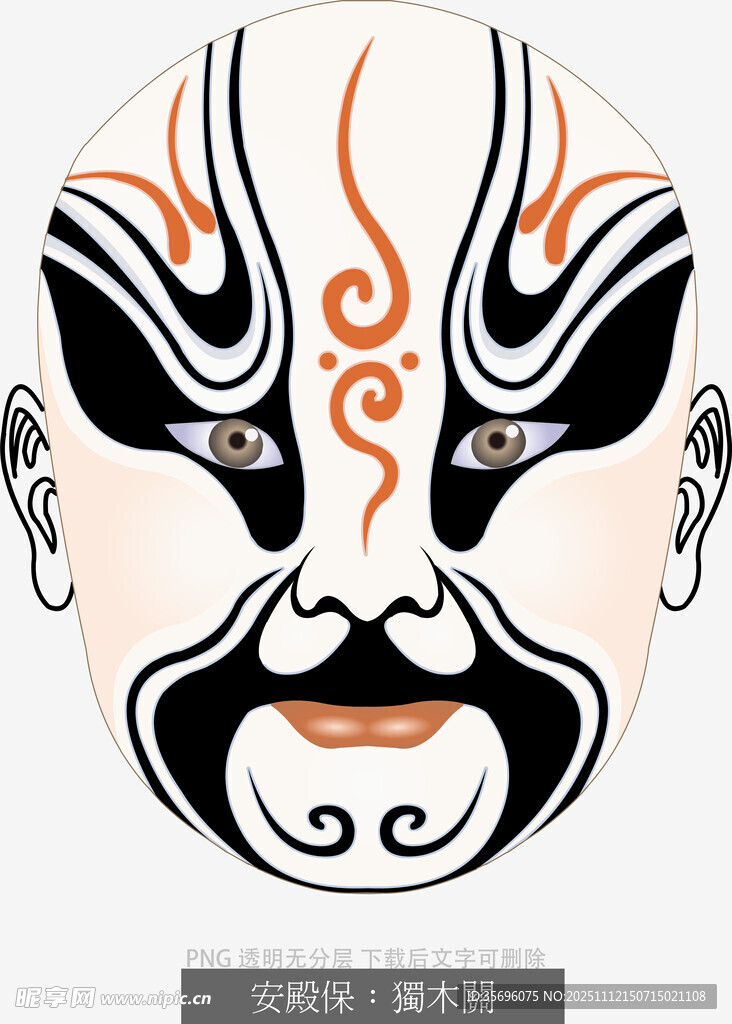 京剧戏曲人物脸谱