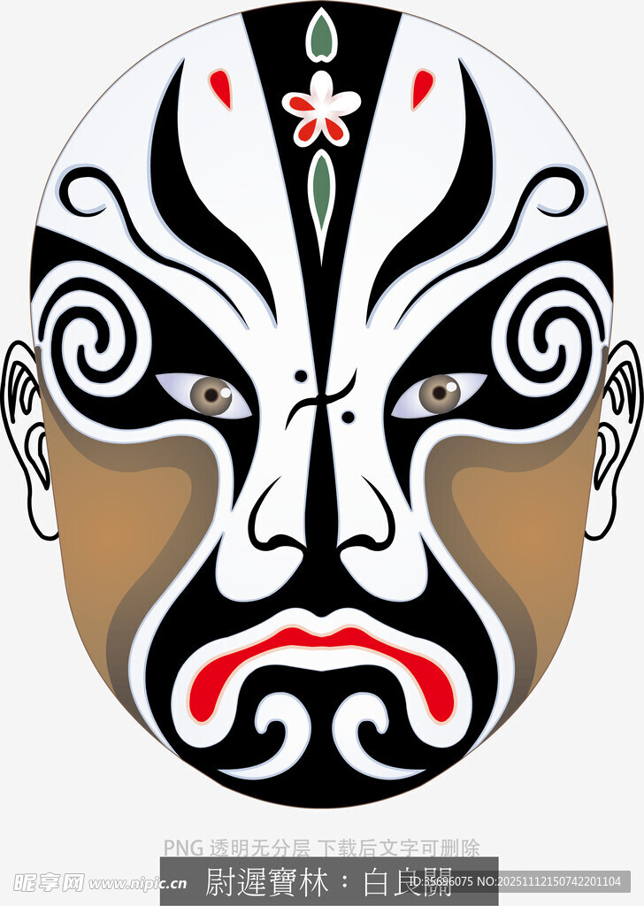 京剧戏曲人物脸谱