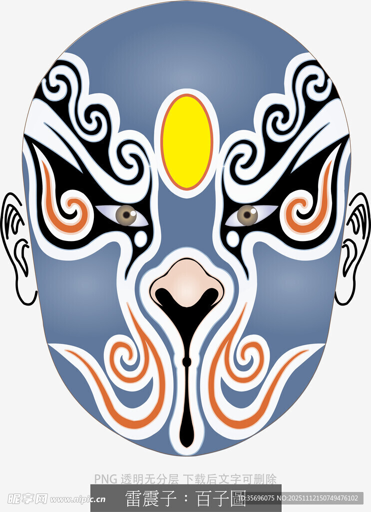 京剧戏曲人物脸谱