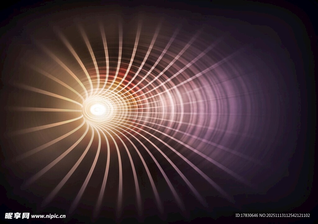 炫目光芒放射特效背景
