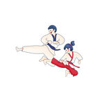 跆拳道素材插画