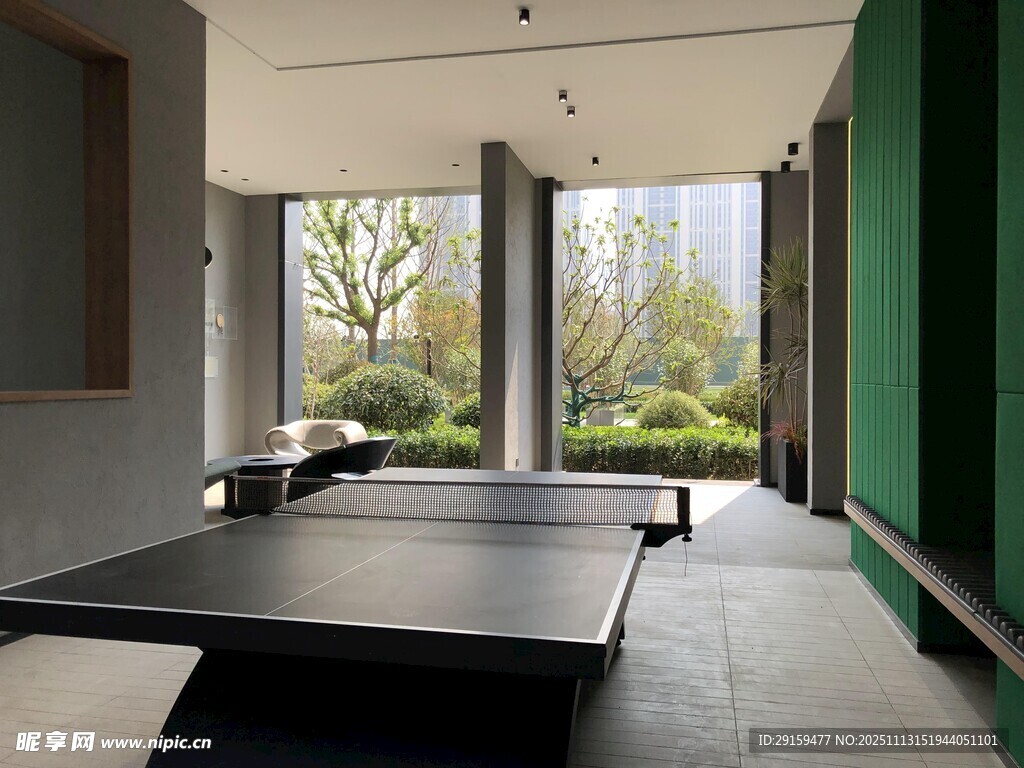 现代简约风室内乒乓球空间